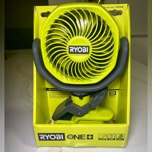 Ryobi ONE+ 18V 4” Clamp Fan – Tool Only (NEW)